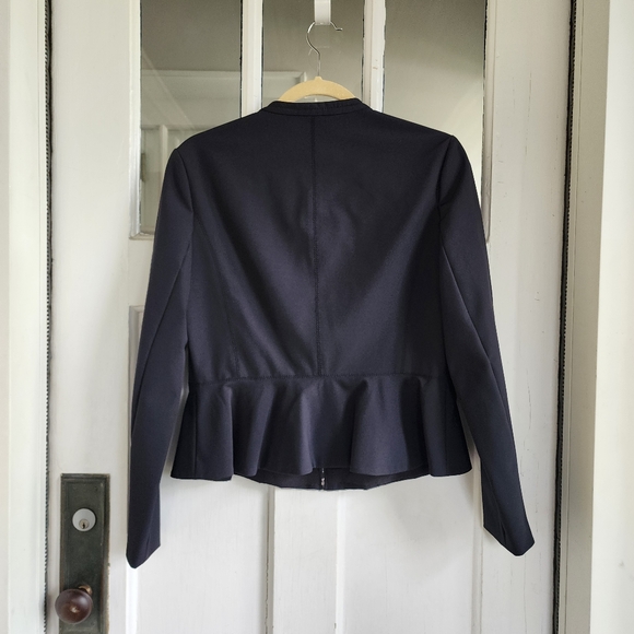 Rebecca Taylor Ava Zip Front Peplum Jacket, Sz 6 - Picture 6 of 12